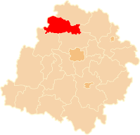 Karte des Powiat łęczycki