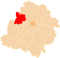 Karte des Powiat Poddębicki