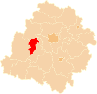 Karte des Powiat Zduńskowolski