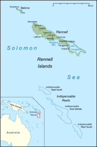 Die Indispensable Reefs im Süden der Rennell-Inseln
