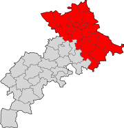 Lage des Arrondissement Toulouse im Département Haute-Garonne