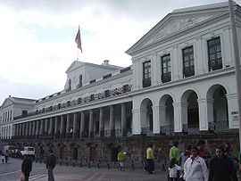 Der Präsidentenpalast in Quito