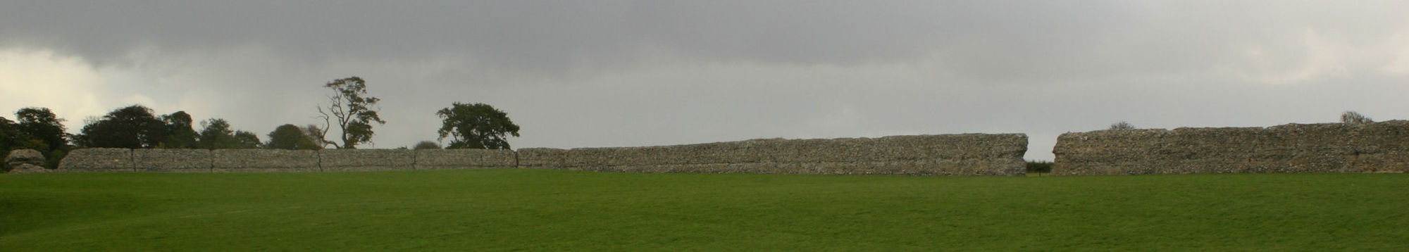 Die Mauern von Gariannonum in ihrem heutigen Zustand, Ansicht Innenbereich