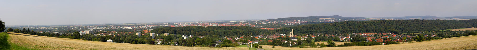 Blick auf Hildesheim vom Panoramaweg