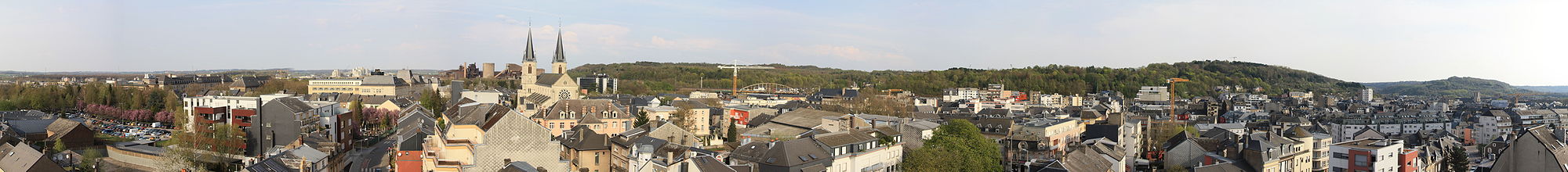 Panoramaansicht vom südlichen Teil Esch-Alzettes