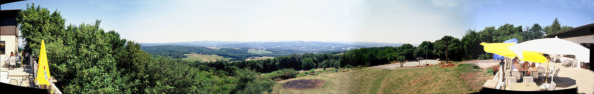 Blick vom Schutzhaus vor Bau der Buchbergwarte