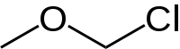 Strukturformel von (Chlormethyl)methylether