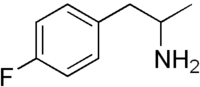 Struktur von 4-Fluoramphetamin