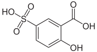 Strukturformel von 5-Sulfosalicylsäure