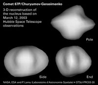 Kern des Kometen 67P/Tschurjumow-Gerasimenko
