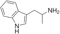 Strukturformel von Alpha-Methyltryptamin