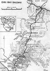 Strecke der Emu Bay Railway