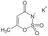 Struktur von Acesulfam-K