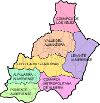 Comarcas der Provinz Almería