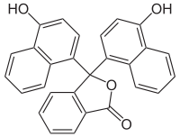 Struktur von Naphtholphthalein