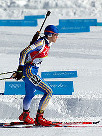 Anna Carin Zidek bei den Olympischen Winterspielen in Turin 2006