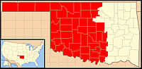 Karte Erzbistum Oklahoma City
