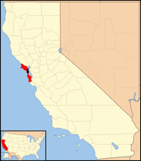 Karte Erzbistum San Francisco