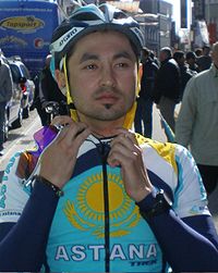 Assan Basajew im Trikot seines Teams Astana
