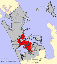 Karte des Auckland Council