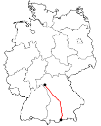 Verlauf der B 13