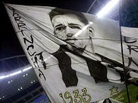 Noch heutzutage verehrt: Garrincha-Flagge im Engenhão Stadion 2007