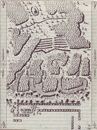 Zeitgenössische Darstellung der Schlacht bei Mohács (1732)