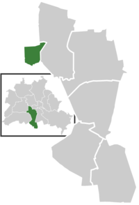 Friedenau auf der Karte von Tempelhof-Schöneberg
