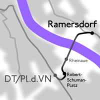 Karte der Rheinauenstrecke