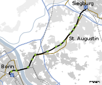 Karte der Siegburger Bahn