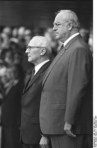Erich Honecker und Helmut Kohl
