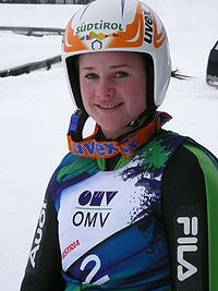 Barbara Stuffer beim Continentalcup in Villach im Februar 2010