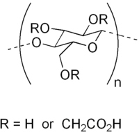 Strukturformel Carboxymethylcellulose