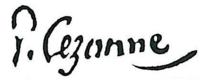 Signatur von Paul Cézanne