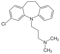 Strukturformel von Clomipramin