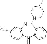 Struktur von Clozapin