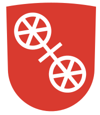 Wappen der Stadt Mainz, in seiner Darstellung seit 2008