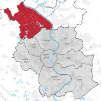 Abgrenzung des Stadtbezirks Chorweiler in Köln