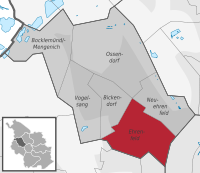 Lage des Stadtteils Ehrenfeld im Stadtbezirk Ehrenfeld