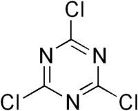 Strukturformel von Cyanurchlorid