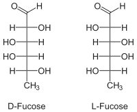 Struktur von Fucose