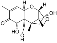 Strukturformel von Deoxynivalenol