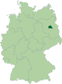 Karte: Deutschland Lage Berlins in Deutschland
