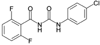 Strukturformel von Diflubenzuron