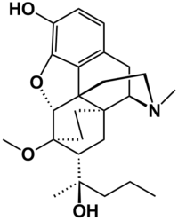 Strukturformel von Dihydroetorphin