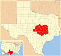 Karte Bistum Austin