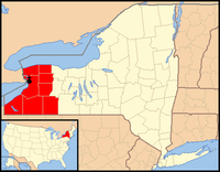 Karte Bistum Buffalo