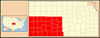 Karte Bistum Dodge City