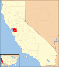 Karte Bistum Oakland
