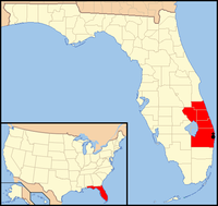 Karte Bistum Palm Beach
